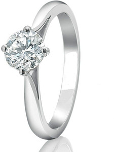 RATAN BAZAAR Amei Stone Diamond Silver Plated Ring