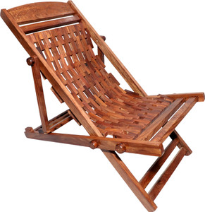 Decorhand Folding Sheesham Wood Relaxing Rest Chair Solid Wood 1 Seater Rocking Chairs