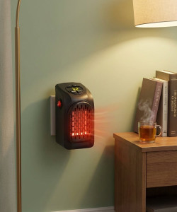 BSRENTERPRISEZ Handy Heater-f/ Mini Portable Electric Led Fan Handy Heater For Bedroom, Office Portable 400Wt Electric Handy Heater with Button Controls For Bedroom & Office Fan Room Heater
