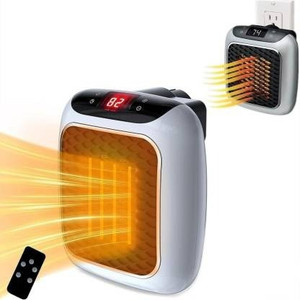 Bfs Teckt Compact Electric 800W Heater with Remote Speed Control&Timer for Office/Bathroom Fan Room Heater