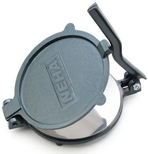Neha Iron Dough Press Machine SS Plate 16 Cm Heavy Duty Khakhra Puri Papad Chapati Roti and Khakra Maker
