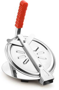 forsel Manual Stainless Steel Puri Press Roti papad Maker With Only Silicone Brush Roti and Khakra Maker