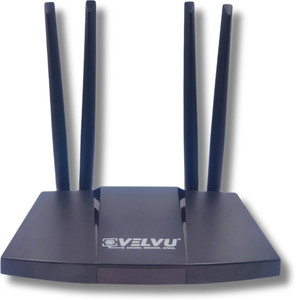 VELVU 4G/5G SIM Support WIFI Router with 2 LAN / Wan Ports and 4 Antennas WRV-800 4G Router 2.4 GHz 150 Mbps Wifi Speed Single Band External Antenna MiFi (Sim Based)