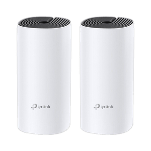 TP-Link Deco M4 (2-Pack) Mesh Router 2.4 GHz, 5 GHz 1200 Mbps Wifi Speed Dual Band Internal Antenna Ethernet (Cable Broadband)