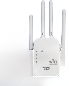 MARS Wireless Range Extender, Broadband/Wi-Fi Extender, Wi-Fi Hotspot with 4 antenna WiFi Range Extender 2.4 GHz 300 Mbps Wifi Speed Single Band External Antenna Access Point Mode, Both (Ethernet and ADSL)