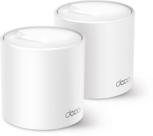 TP-Link Deco X50(2-pack) Mesh Router 2.4 GHz, 5 GHz 3000 Mbps Wifi Speed Dual Band Internal Antenna Ethernet (Cable Broadband)