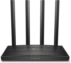 TP-Link Archer C6 MU-MIMO Gigabit Wireless Router 2.4 GHz, 5 GHz 1200 Mbps Wifi Speed Dual Band External Antenna Ethernet (Cable Broadband)