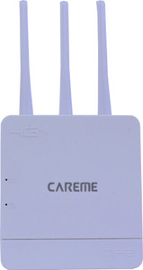 CareME 4G & 5G Sim Router with Triple Antenna, Support All GSM Sim with 100 Mtr Range 4G Router 2.4 GHz 300 Mbps Wifi Speed NA External Antenna MiFi (Sim Based)