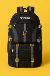 sky spirit Large Backpack for Travel, Hiking & Outdoor with Shoe Compartment 65 L Backpack