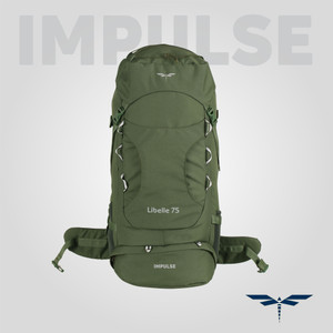 IMPULSE bag travel bag for men tourist bag backpack for hiking trekking camping Rucksack  - 75 L