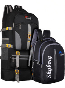 Skyberg 60L Rucksack with 30L Backpack - Curve Water-Resistant Hiking & Travel (Unisex) 60 L Backpack