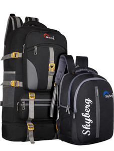 Skyberg 60L Rucksack with 30L Backpack - Curve Water-Resistant Hiking & Travel (Unisex) 60 L Backpack