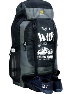 jettik for men travel tourist bag backpack for hiking trekking camping Rucksack-60LGrey 60 L Laptop Backpack