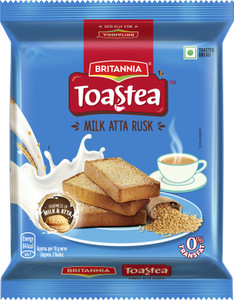 BRITANNIA Toastea Atta Milk flavored Milk Rusk Milk flavored Milk Rusk