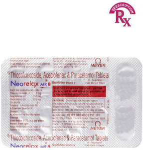 Neorelax MR 8 mg Tablet (10 Tab) Price in India - Buy Neorelax MR 8 mg ...