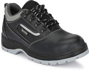 Kavacha Steel Toe Leather Safety Shoe Black - Image 6