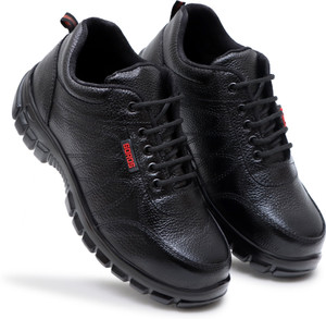 SOROS Steel Toe Leather Safety Shoe Black - Image 5