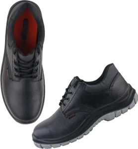 Fuel Steel Toe Grain Leather Safety Shoe Black - Image 6