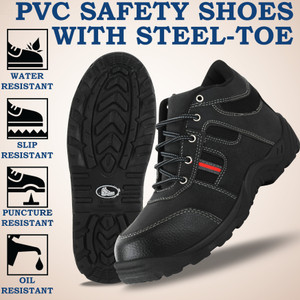 Kizashi Steel Toe Synthetic Leather Safety Shoe