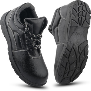 Fuel Steel Toe Synthetic Leather Safety Shoe Black - Image 6