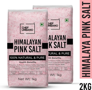 Chef Urbano Himalayan Pink Salt 1 Kg * 2 Rock Salt