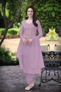 Trendmalls Embroidered Kurta, Trouser/Pant & Dupatta Set