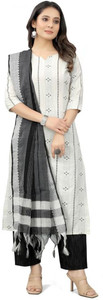 Get smart wear Embroidered Kurta, Trouser/Pant & Dupatta Set