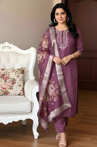 bajrang fashion Embroidered Kurta, Trouser/Pant & Dupatta Set