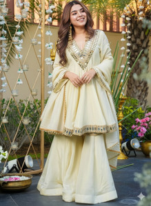 mahakali Women Kurti Sharara Dupatta Set