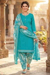 Rajnandini Printed Kurta, Patiala & Dupatta Set