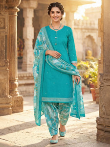 Rajnandini Printed Kurta, Patiala & Dupatta Set