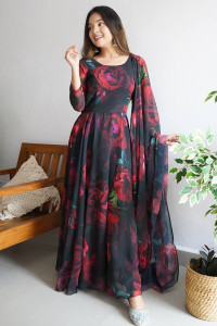 PIYANASHI Women Printed Flared Kurta