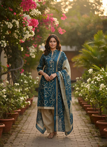 SEWDHAGA Printed Kurta, Salwar & Dupatta Set