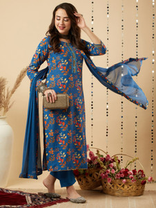 Tabahi Printed Kurta, Trouser/Pant & Dupatta Set