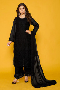 TRIVORA Embroidered Kurta, Trouser/Pant & Dupatta Set