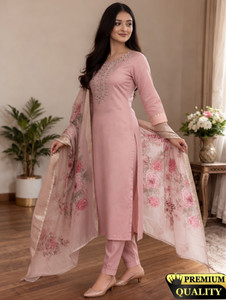 pranshul apparels Embroidered Kurta, Trouser/Pant & Dupatta Set