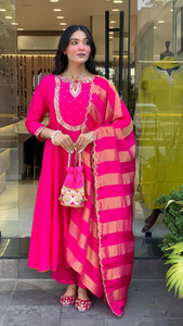 PRIPA8 Embroidered Kurta, Trouser/Pant & Dupatta Set