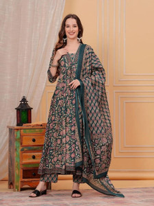 Yusra Printed Kurta, Trouser/Pant & Dupatta Set