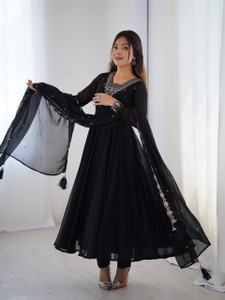 ZIBLON Embroidered Kurta, Trouser/Pant & Dupatta Set