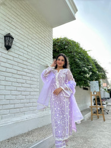VORTIGA Embroidered Kurta, Trouser/Pant & Dupatta Set