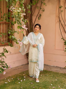 Wtune Women Kurta Palazzo Dupatta Set