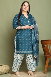 RolyPoly Printed Kurta, Patiala & Dupatta Set
