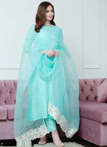 Vajib Solid Kurta, Salwar & Dupatta Set