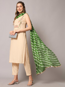 NYPA Embroidered Kurta, Trouser/Pant & Dupatta Set