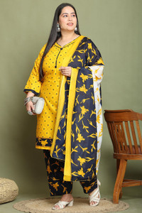 Wonder Weave Printed Kurta, Patiala & Dupatta Set