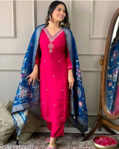 shyam krishna fashion Self Design Kurta, Salwar & Dupatta Set