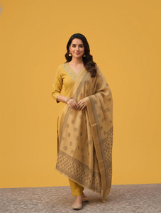 TVT Embroidered Kurta, Trouser/Pant & Dupatta Set