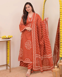 Jaipuri House Printed Kurta, Trouser/Pant & Dupatta Set