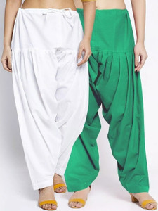 Aaru Collection Cotton Blend Solid Salwar