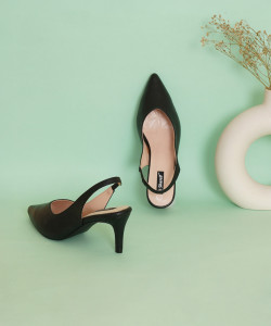 SHERRIF Black Stiletto Women Heels